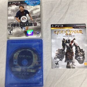 Sony PS3 Game Set: FIFA Soccer 13 and God of War III god of war ascension